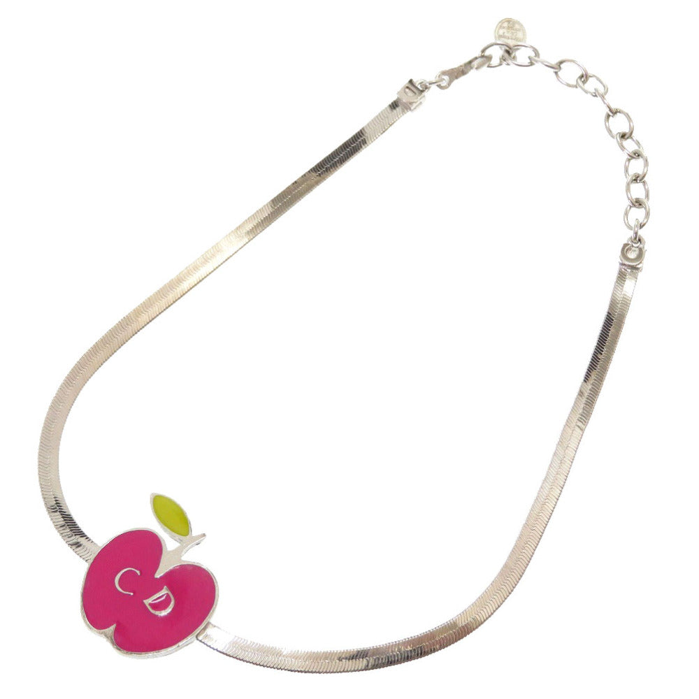 Christian Dior choker metal pink Apple apple