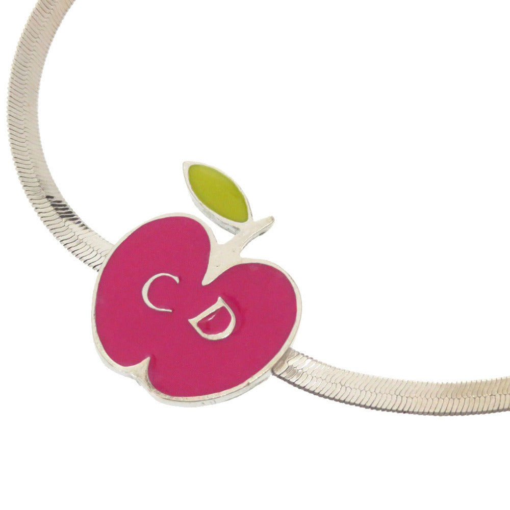 Christian Dior choker metal pink Apple apple
