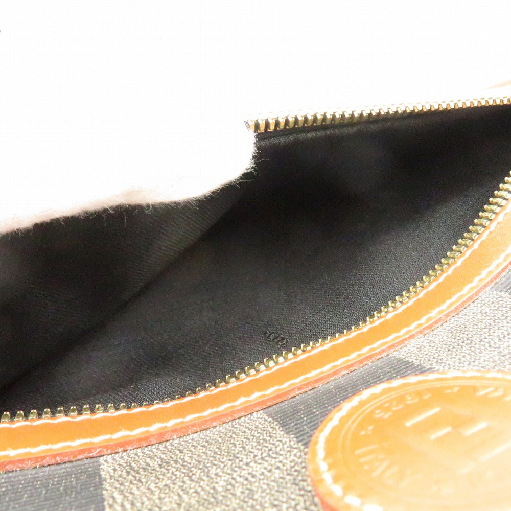 FENDI Handbag PVC Brown Pekan Women Used
