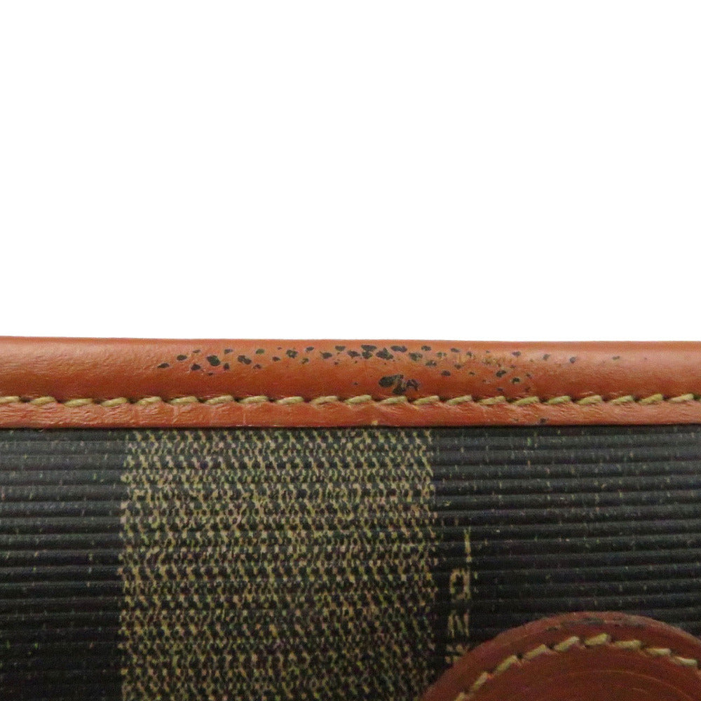 FENDI Handbag PVC Brown Pekan Women Used