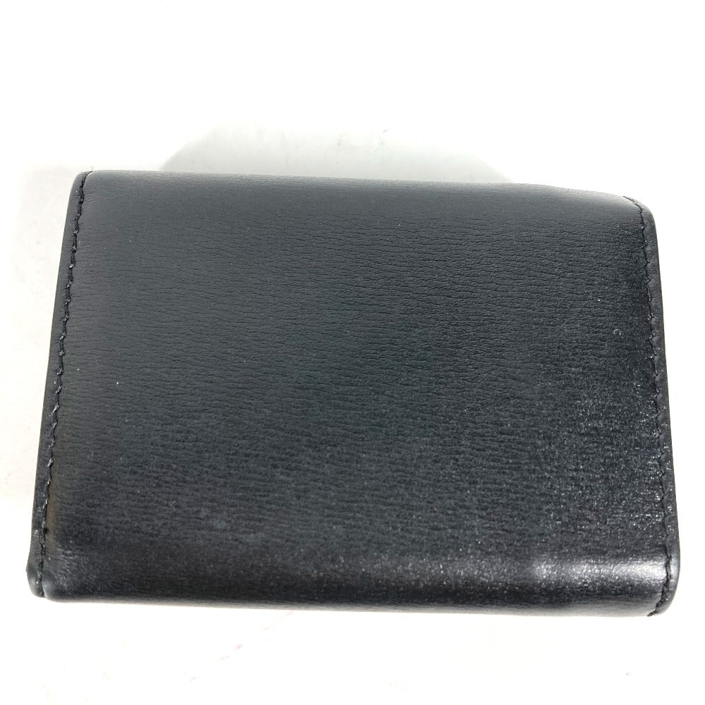 FENDI Trifold wallet 8M0395 leather black logo Women Used