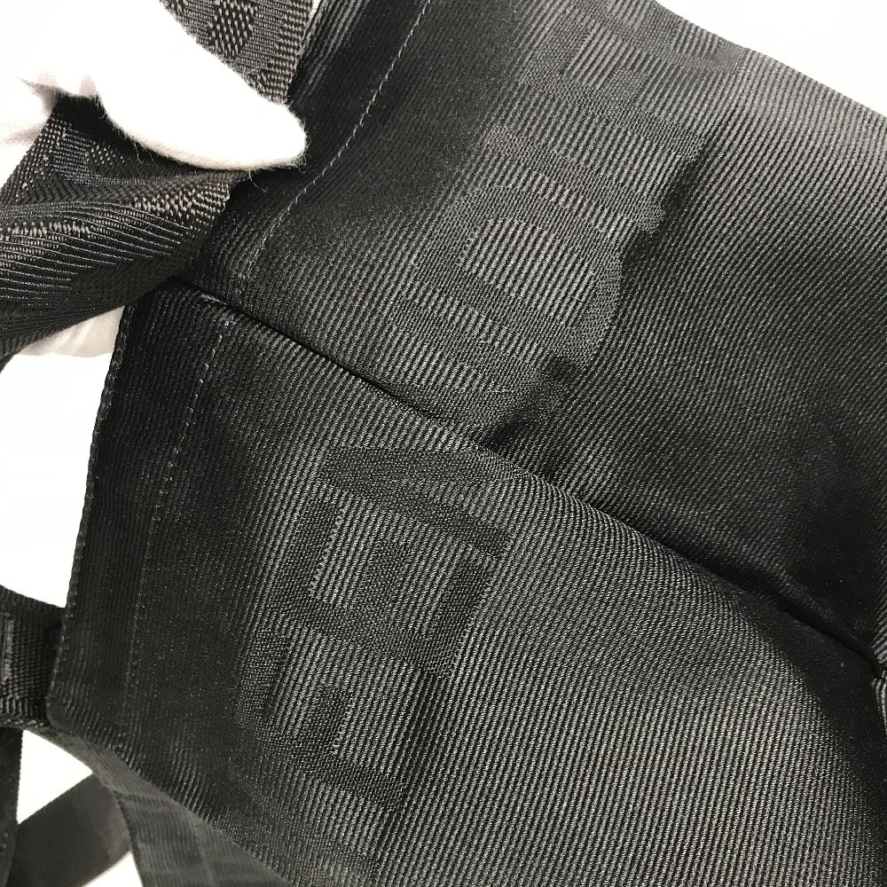 FENDI Tote Bag Nylon black vintage logo