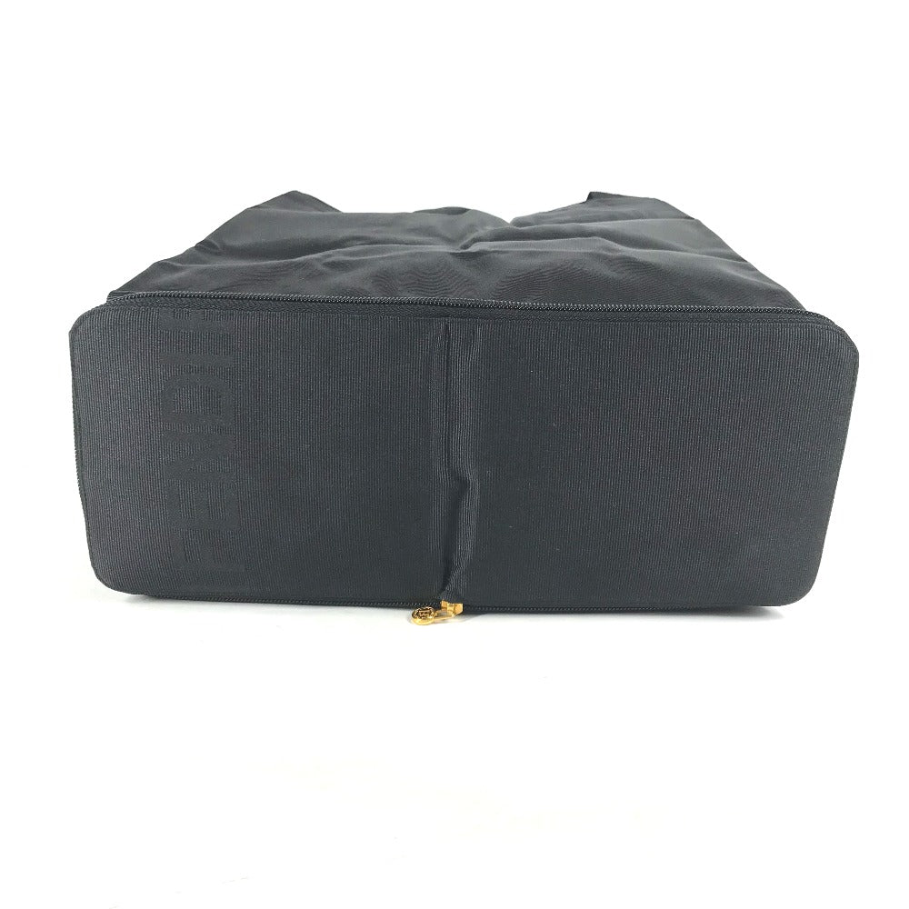 FENDI Tote Bag Nylon black vintage logo