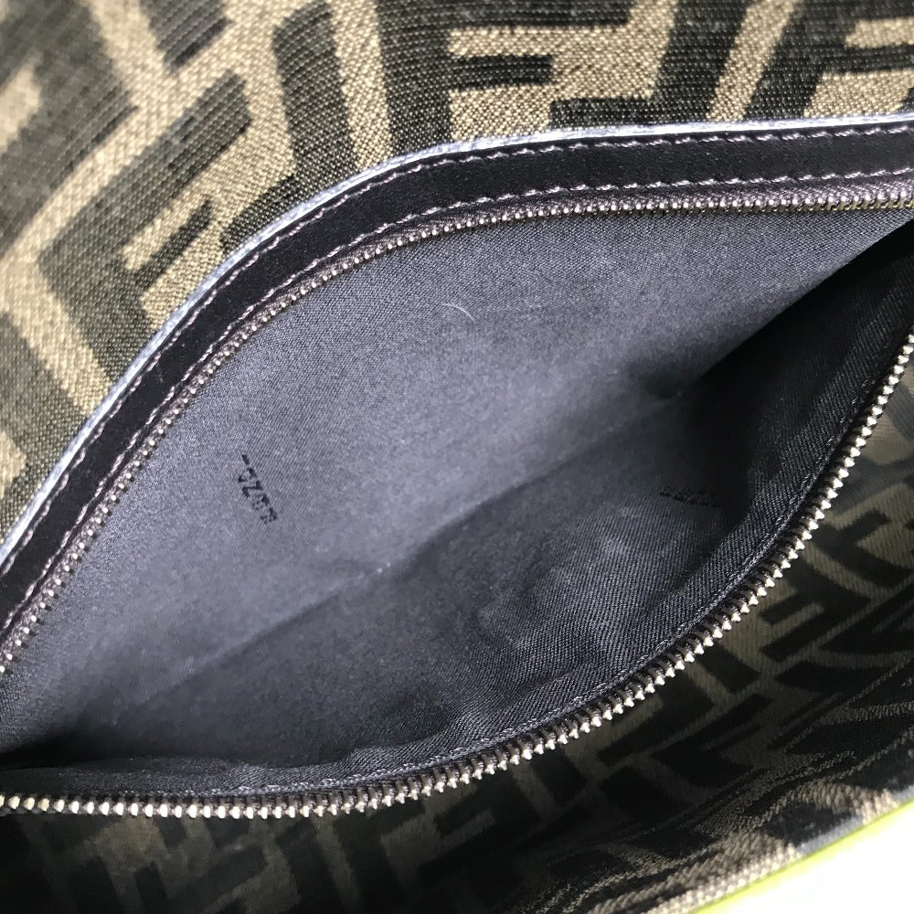 FENDI Shoulder Bag 8BR600 canvas Brown Zucca Mamma Bucket
