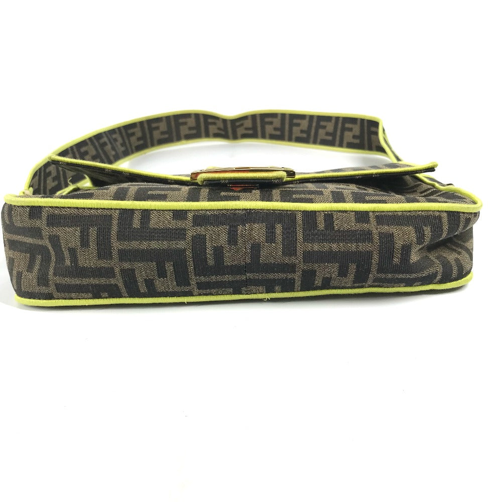 FENDI Shoulder Bag 8BR600 canvas Brown Zucca Mamma Bucket