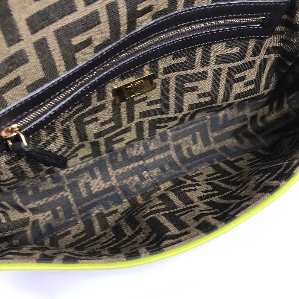 FENDI Shoulder Bag 8BR600 canvas Brown Zucca Mamma Bucket