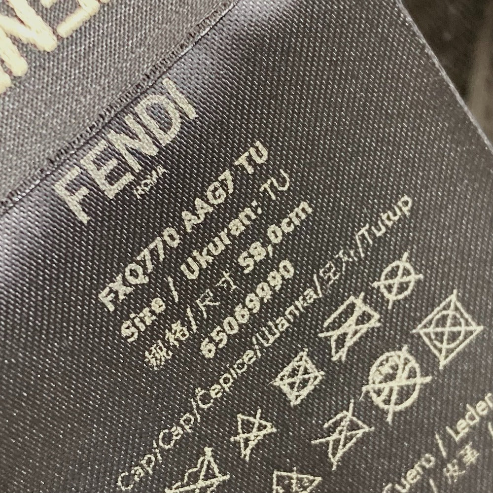 FENDI cap FZQ770 polyamide black Zucca unisex(Unisex) Used