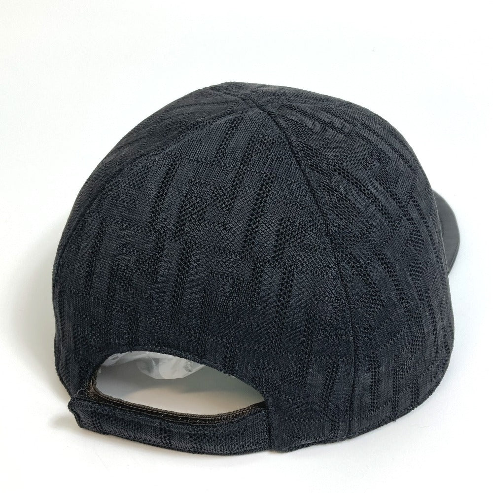 FENDI cap FZQ770 polyamide black Zucca unisex(Unisex) Used