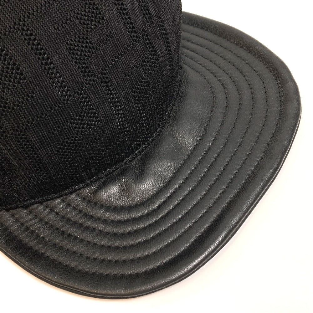FENDI cap FZQ770 polyamide black Zucca unisex(Unisex) Used