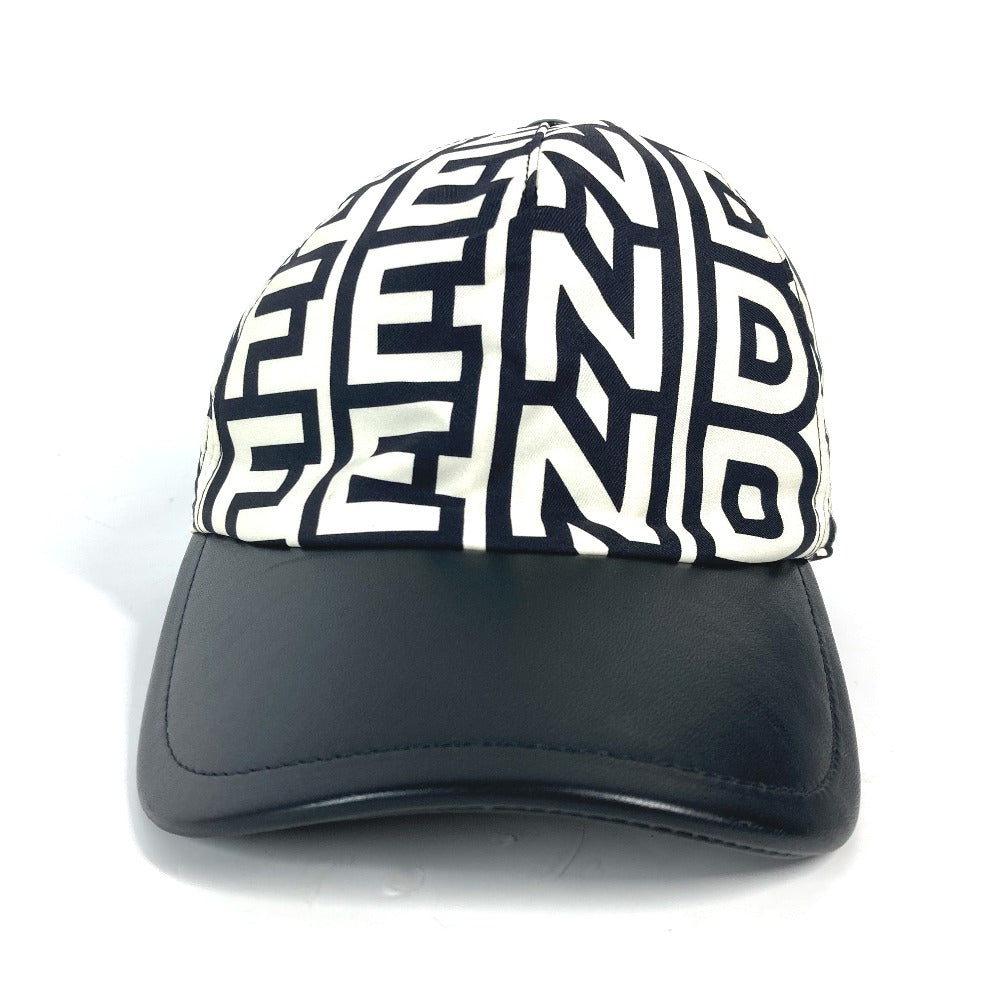 FENDI cap FXQ768 Nylon white Marc Jacobs collaboration logo Women Used
