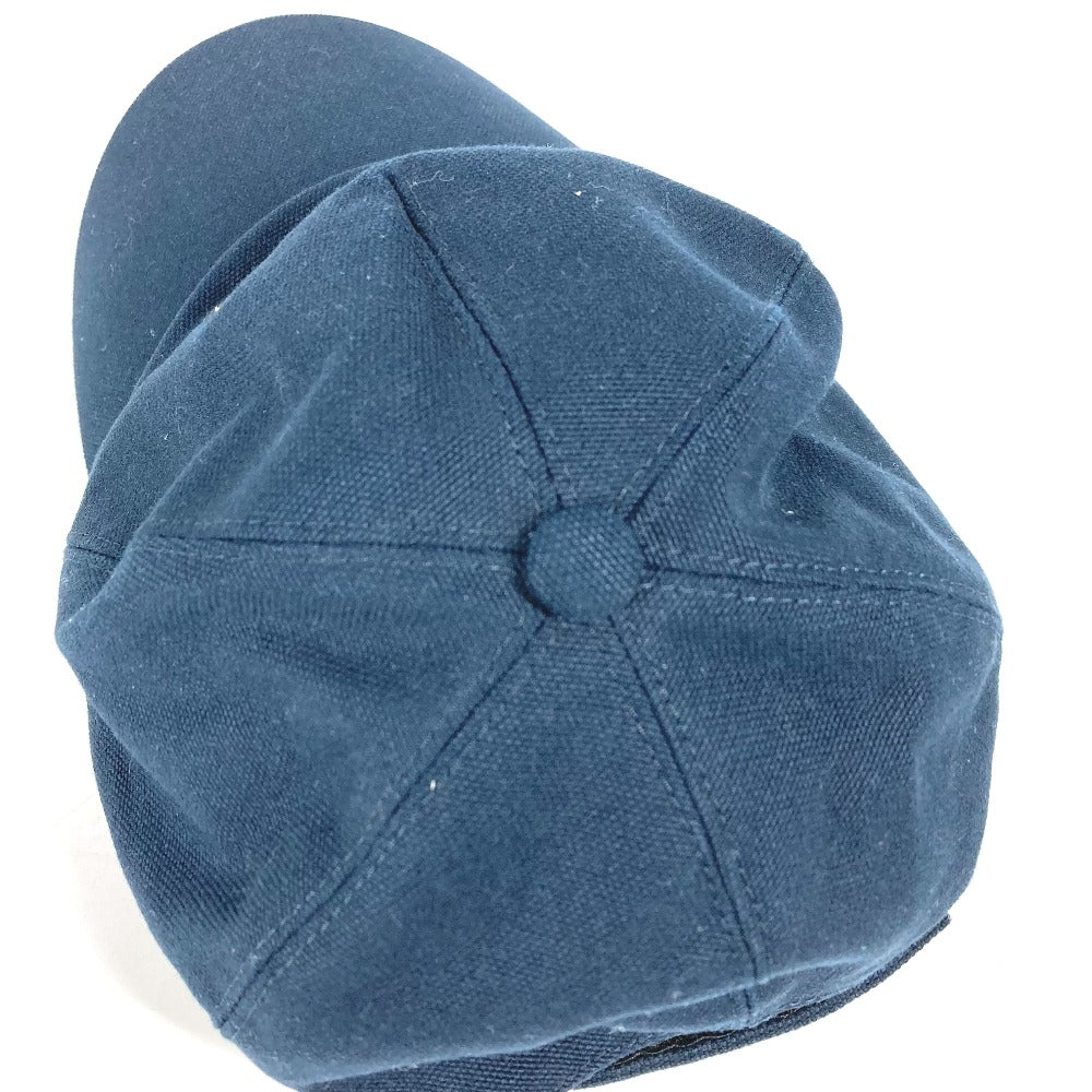 FENDI cap FXQ768 cotton Navy logo
