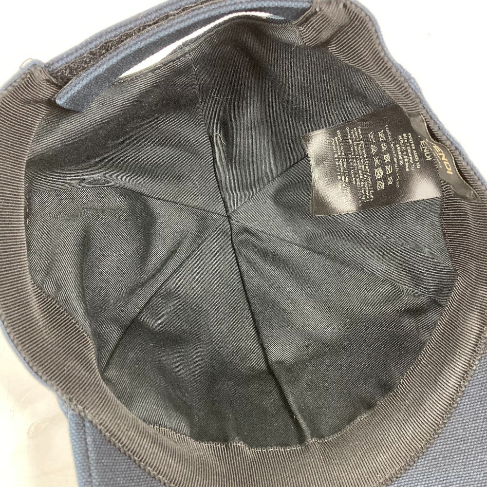 FENDI cap FXQ768 cotton Navy logo