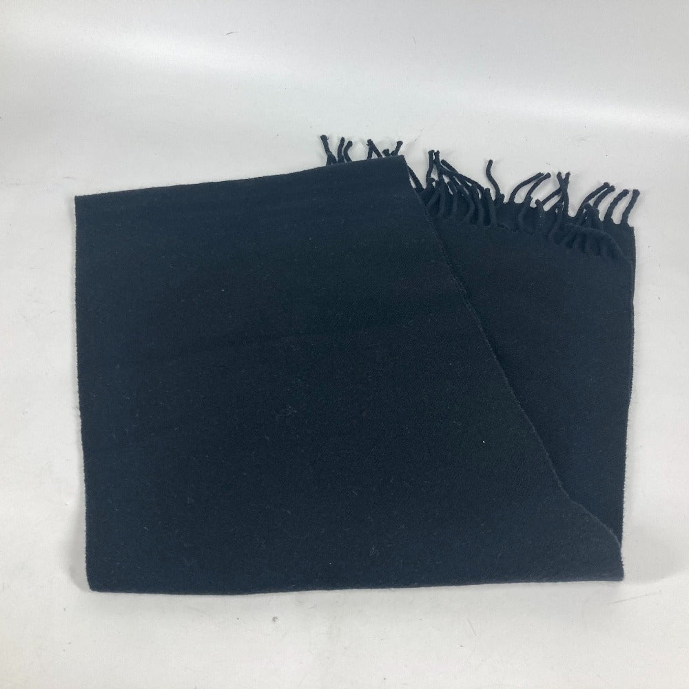 FENDI Scarf wool black Monster emblem logo
