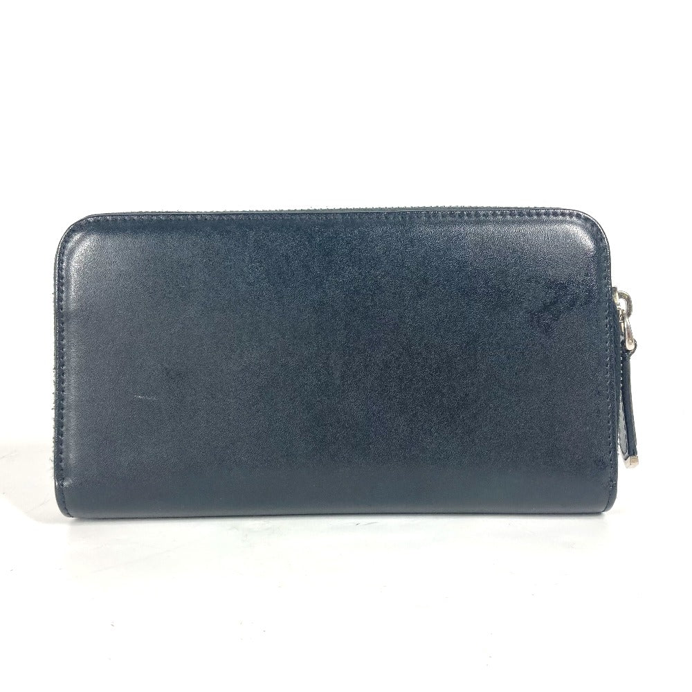 FENDI Long Wallet Purse 8M0299 leather black Long wallet Studs