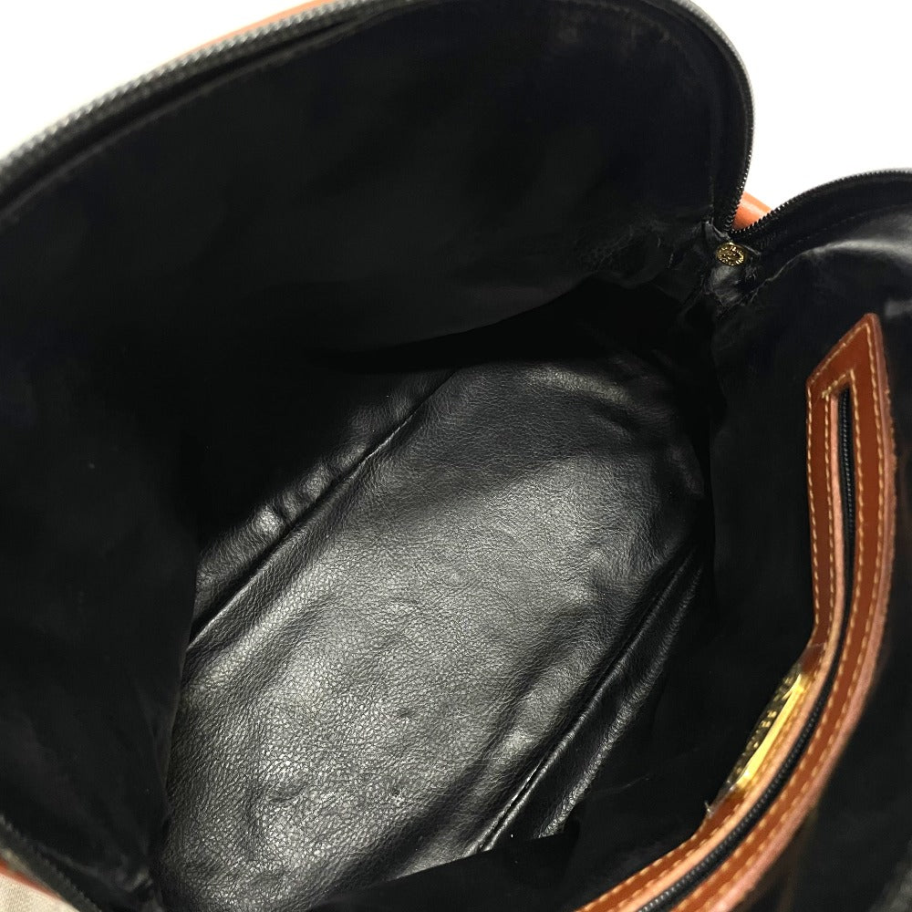 FENDI Handbag PVC / Leather Brown type Pecan Shoulder Women Used