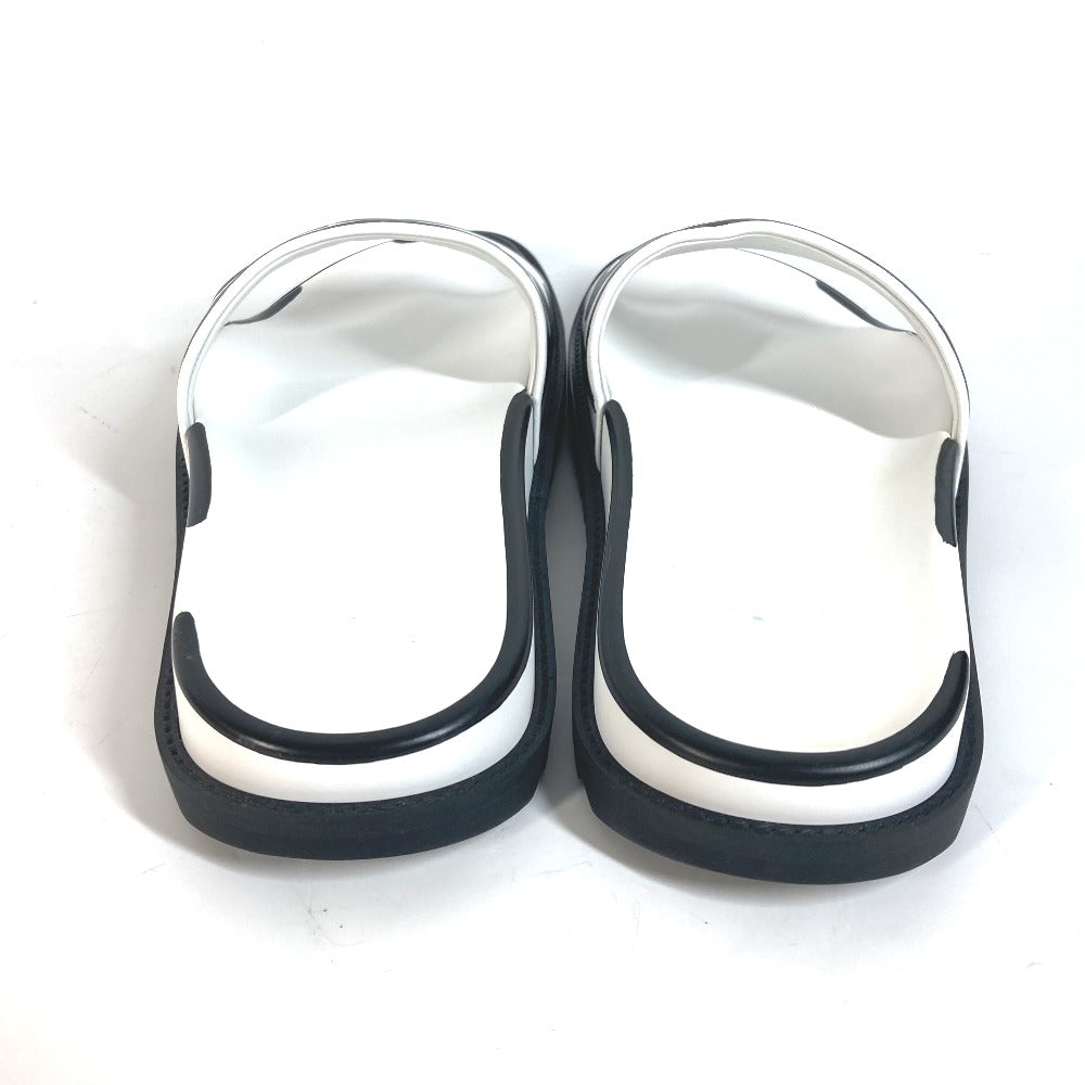 FENDI Sandals 7X1176 Leather, Rubber white Joshua Vides Collaboration logo mens 7 Used