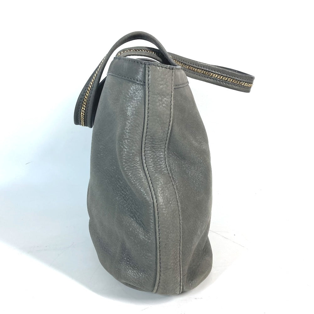 FENDI Shoulder Bag 8BR650 leather gray Bag Shoulder Bag Tote Bag logo FF Women Used