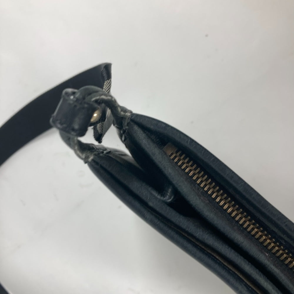 FENDI Shoulder Bag Canvas / leather gray Crossbody logo