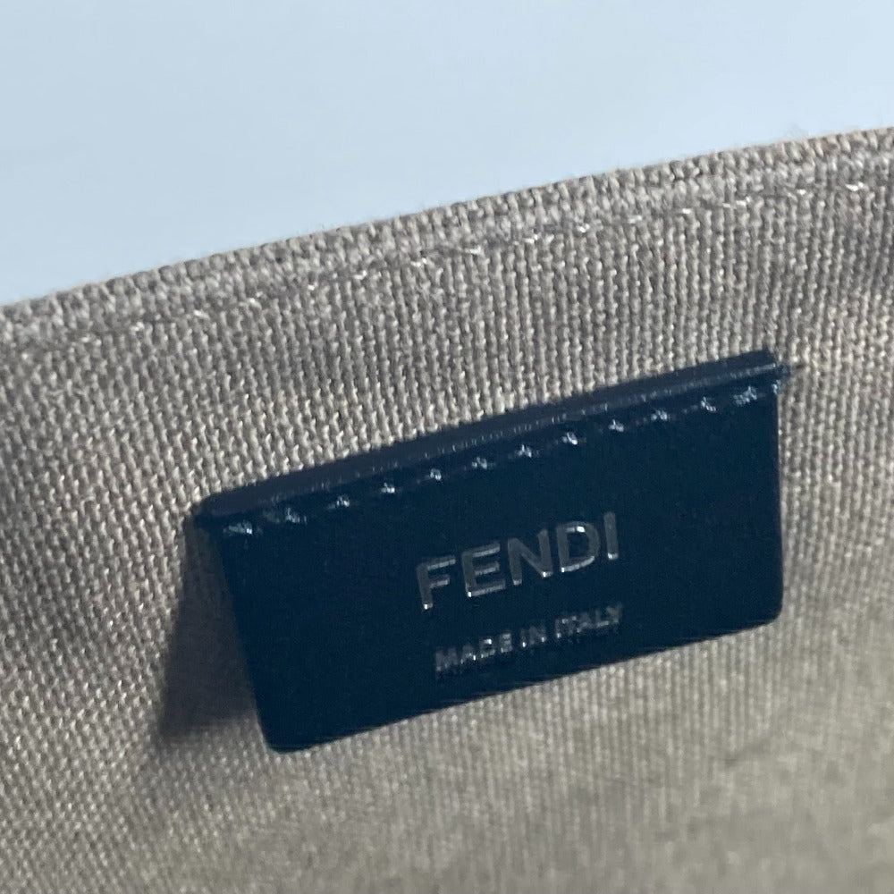 FENDI Tote Bag 7VA558 canvas khaki TOTE CANVAS mens Used