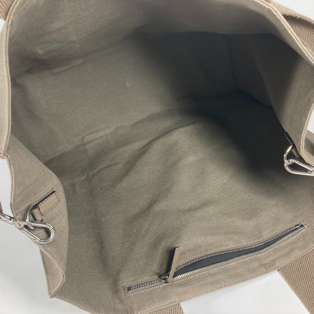 FENDI Tote Bag 7VA558 canvas khaki TOTE CANVAS mens Used