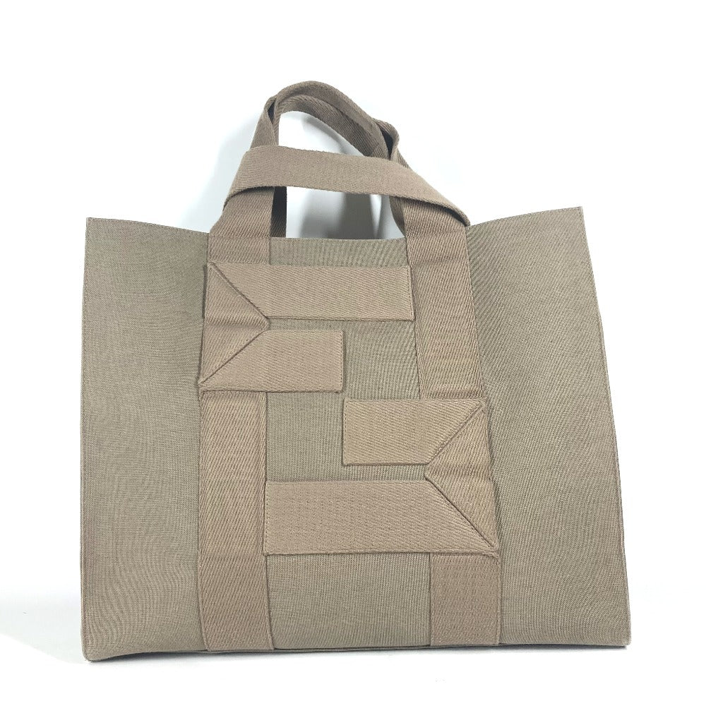 FENDI Tote Bag 7VA558 canvas khaki TOTE CANVAS mens Used