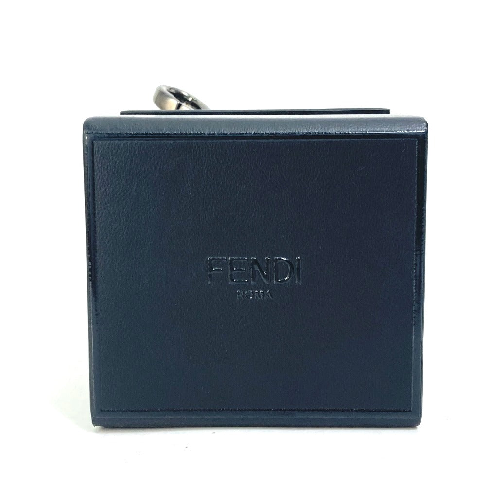 FENDI key ring 7AR894 leather black Mini box MINIBOX Women Used