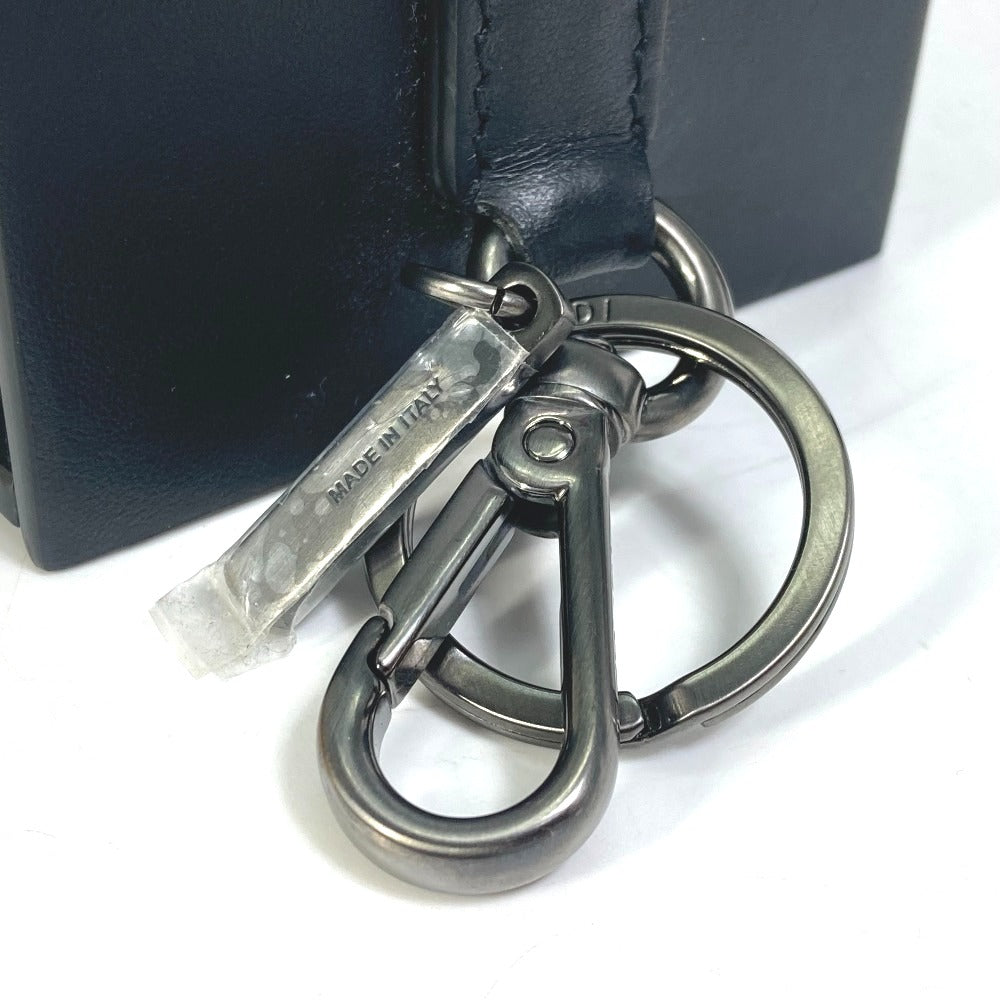 FENDI key ring 7AR894 leather black Mini box MINIBOX Women Used