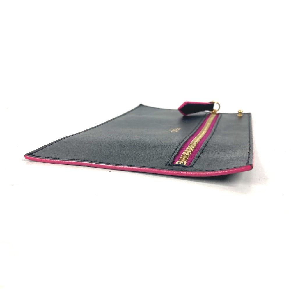 FENDI Pouch leather black By color Accessories Flat