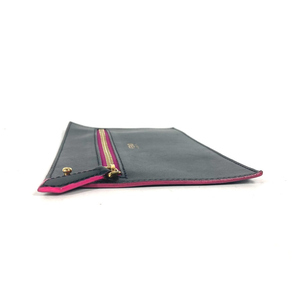 FENDI Pouch leather black By color Accessories Flat