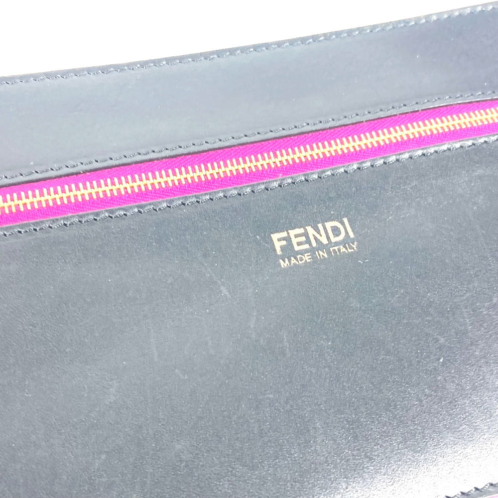 FENDI Pouch leather black By color Accessories Flat
