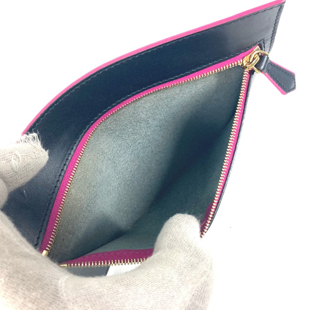 FENDI Pouch leather black By color Accessories Flat
