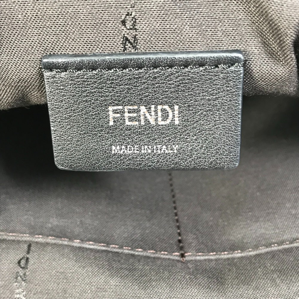 FENDI Backpack 8BZ042 leather black Bag to school Women Used