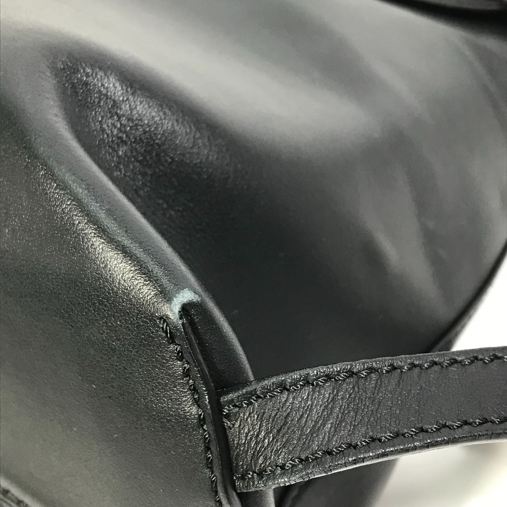 FENDI Backpack 8BZ042 leather black Bag to school Women Used