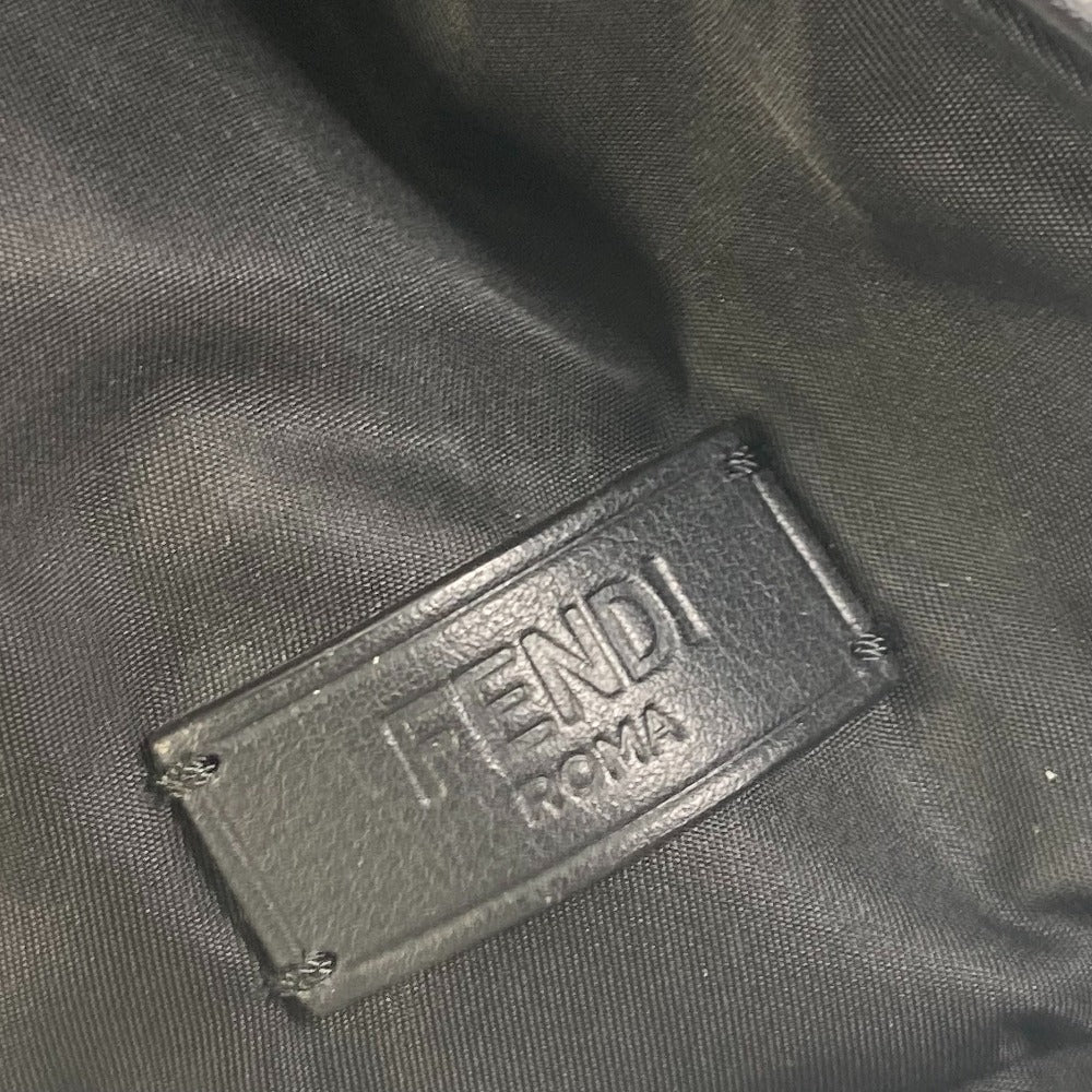 FENDI Tote Bag 7VA367 Nylon black Monster Bugs mens Used
