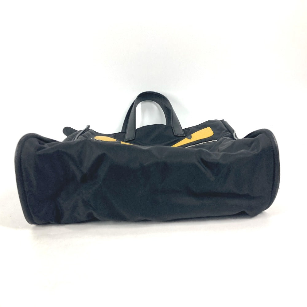 FENDI Tote Bag 7VA367 Nylon black Monster Bugs mens Used