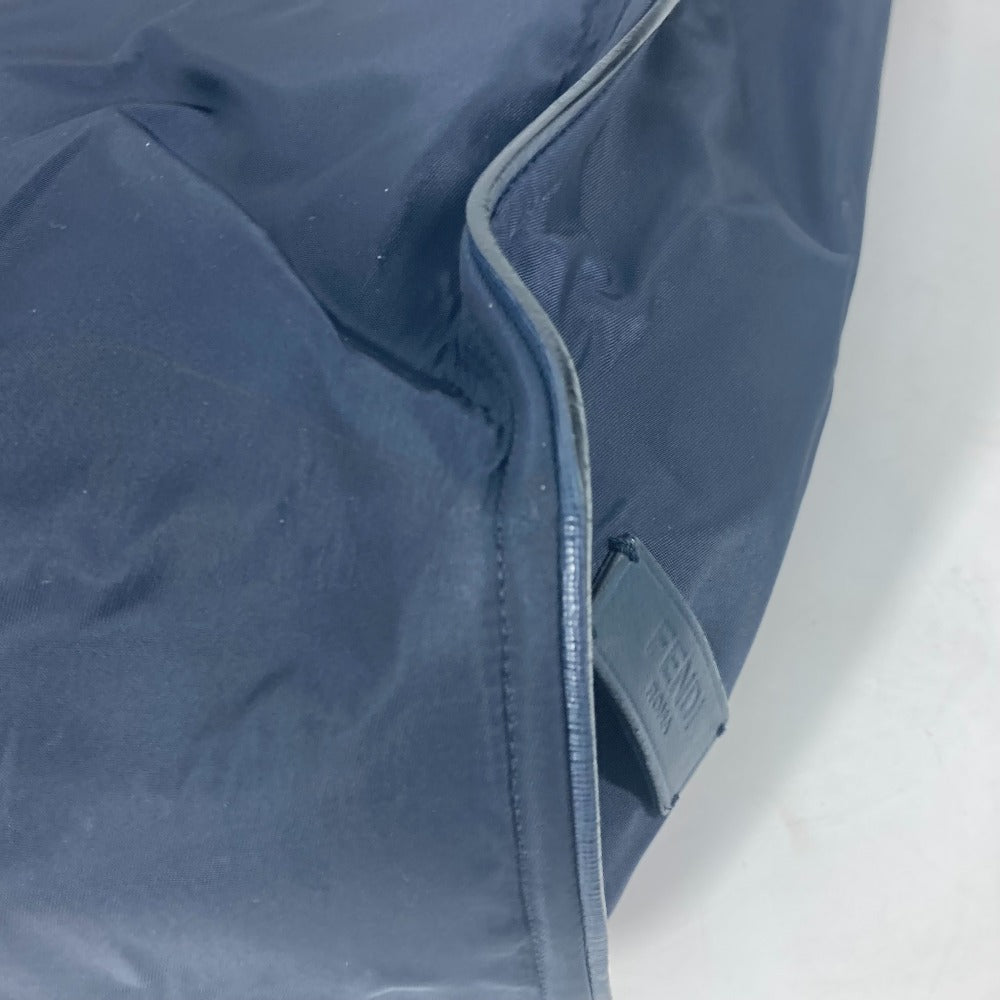 FENDI Tote Bag 7VA367 Nylon, Leather Navy Shoulder Bag monster