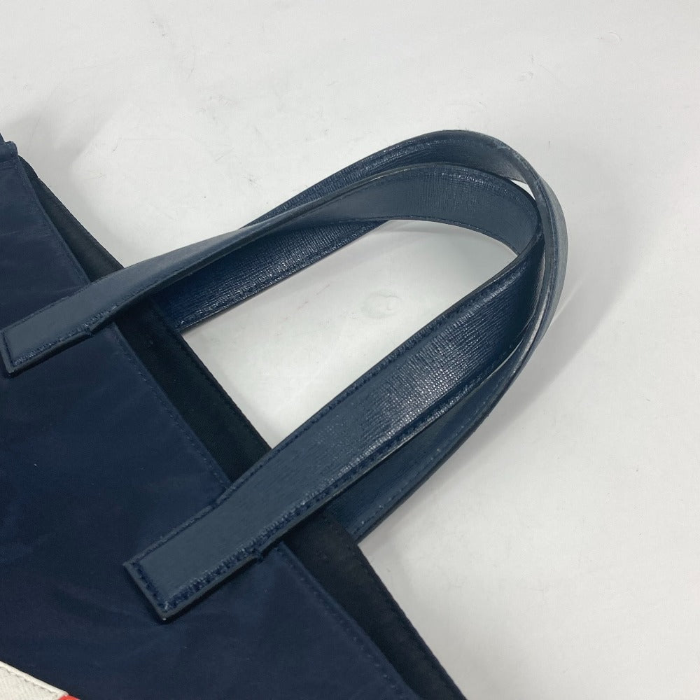 FENDI Tote Bag 7VA367 Nylon, Leather Navy Shoulder Bag monster