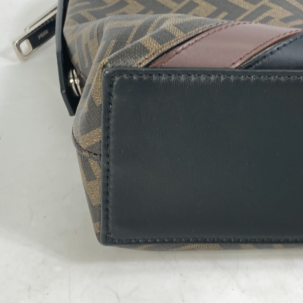 FENDI Handbag 8BH253 PVC Brown Zucca Briefcase mens Used