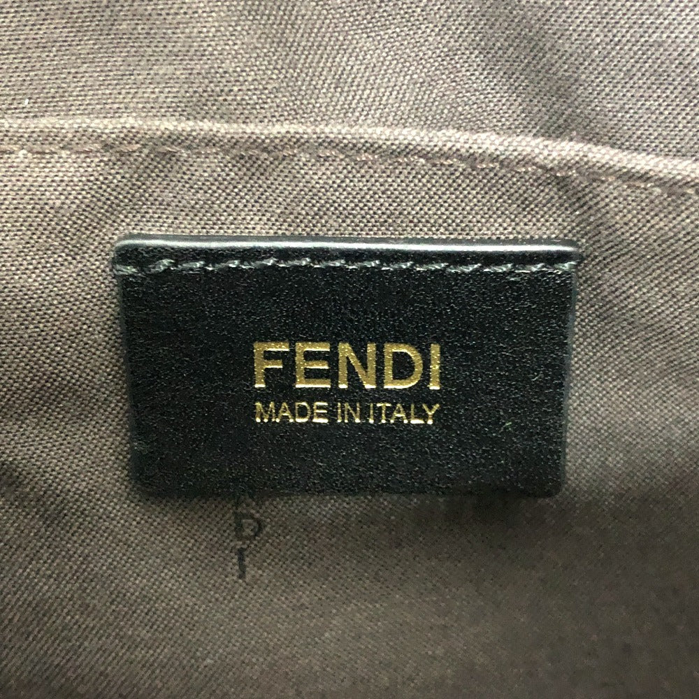 FENDI Business bag 8BT177 leather black Zip It mens Used