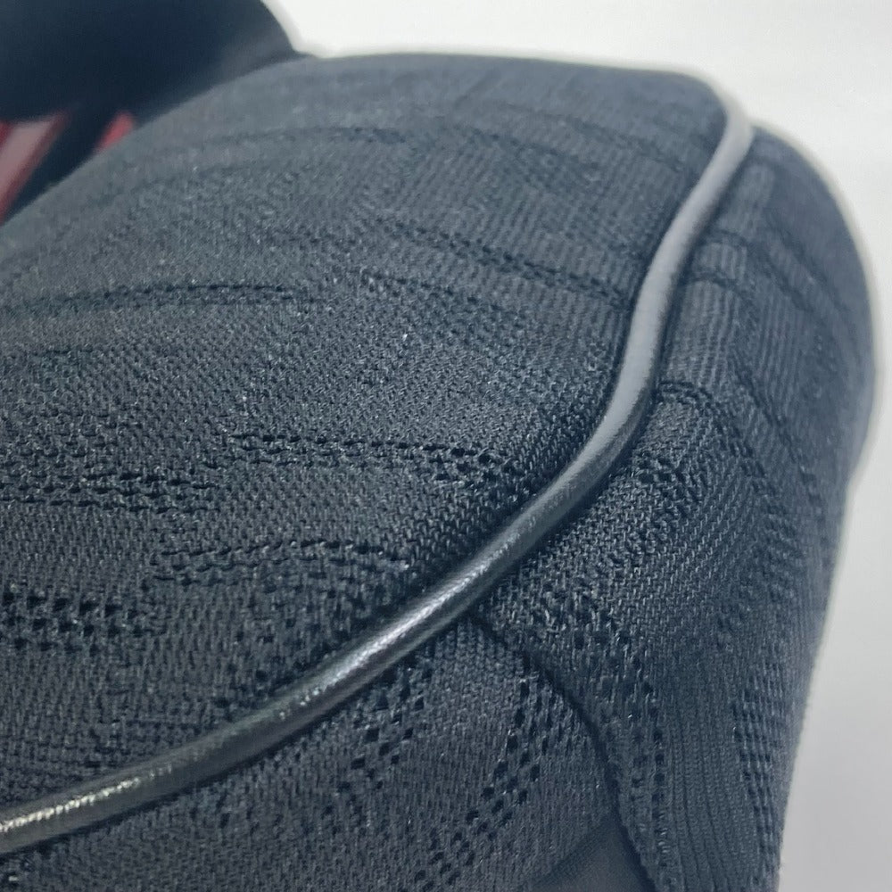 FENDI Sling bag 7VA483 polyamide/leather black Crossbody Shoulder Bag Zucca mesh mens Used