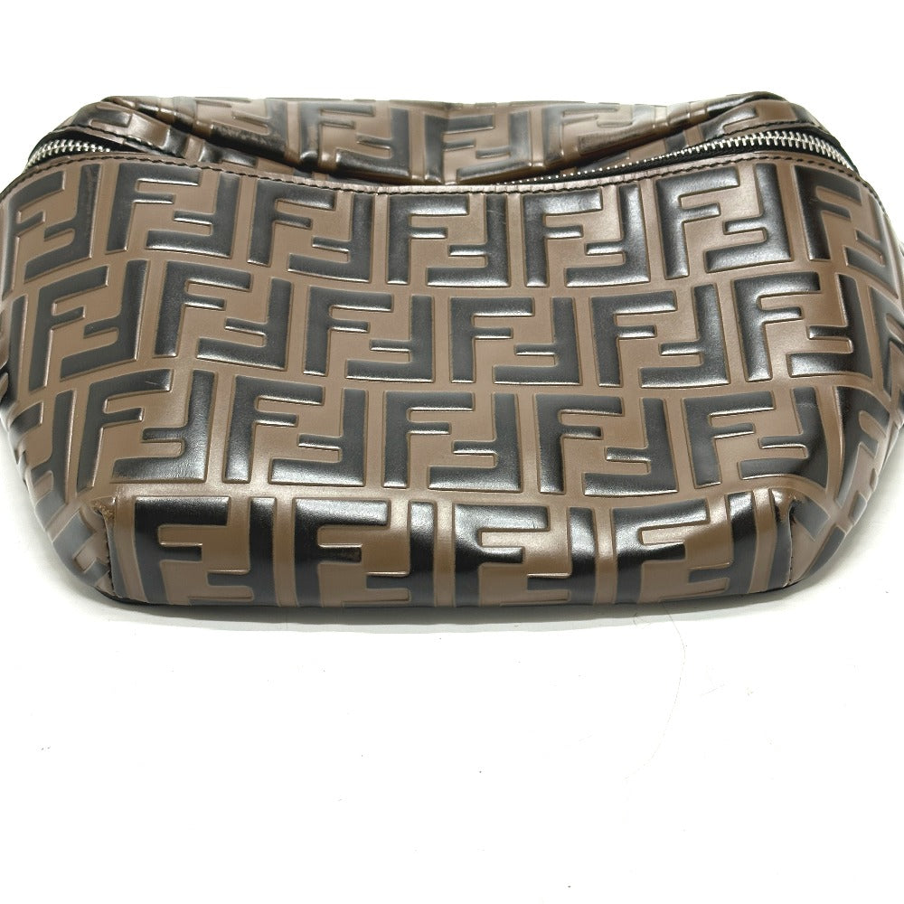 FENDI Sling bag 7VA434 leather Brown Bag Cross Sling Bag Shoulder Bag Zucca mens Used