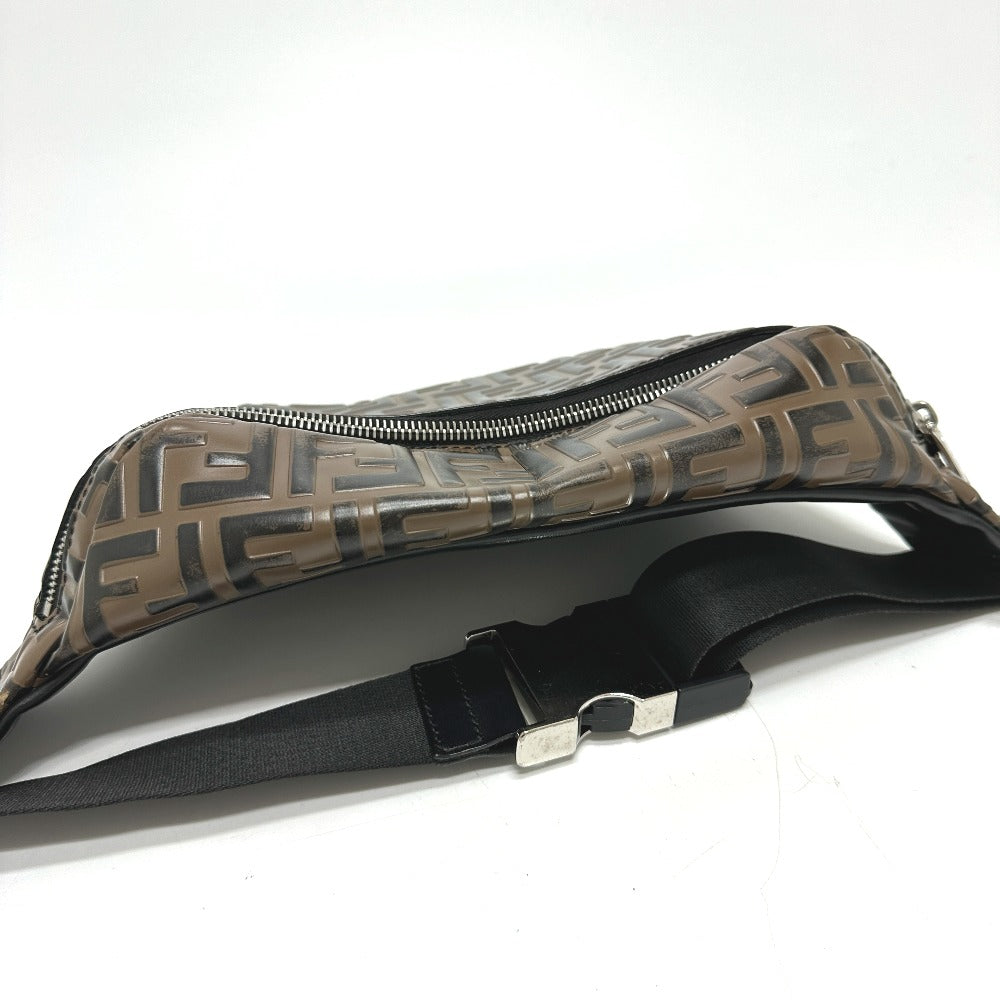 FENDI Sling bag 7VA434 leather Brown Bag Cross Sling Bag Shoulder Bag Zucca mens Used