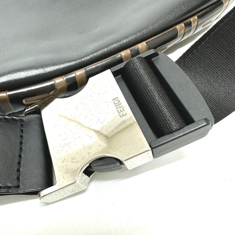 FENDI Sling bag 7VA434 leather Brown Bag Cross Sling Bag Shoulder Bag Zucca mens Used