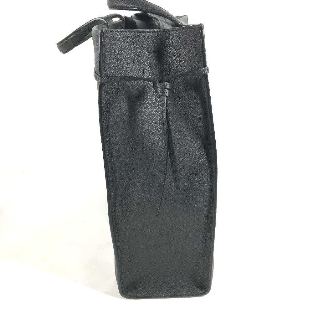 FENDI Tote Bag 7VA583 leather black shoulder bag shopper medium