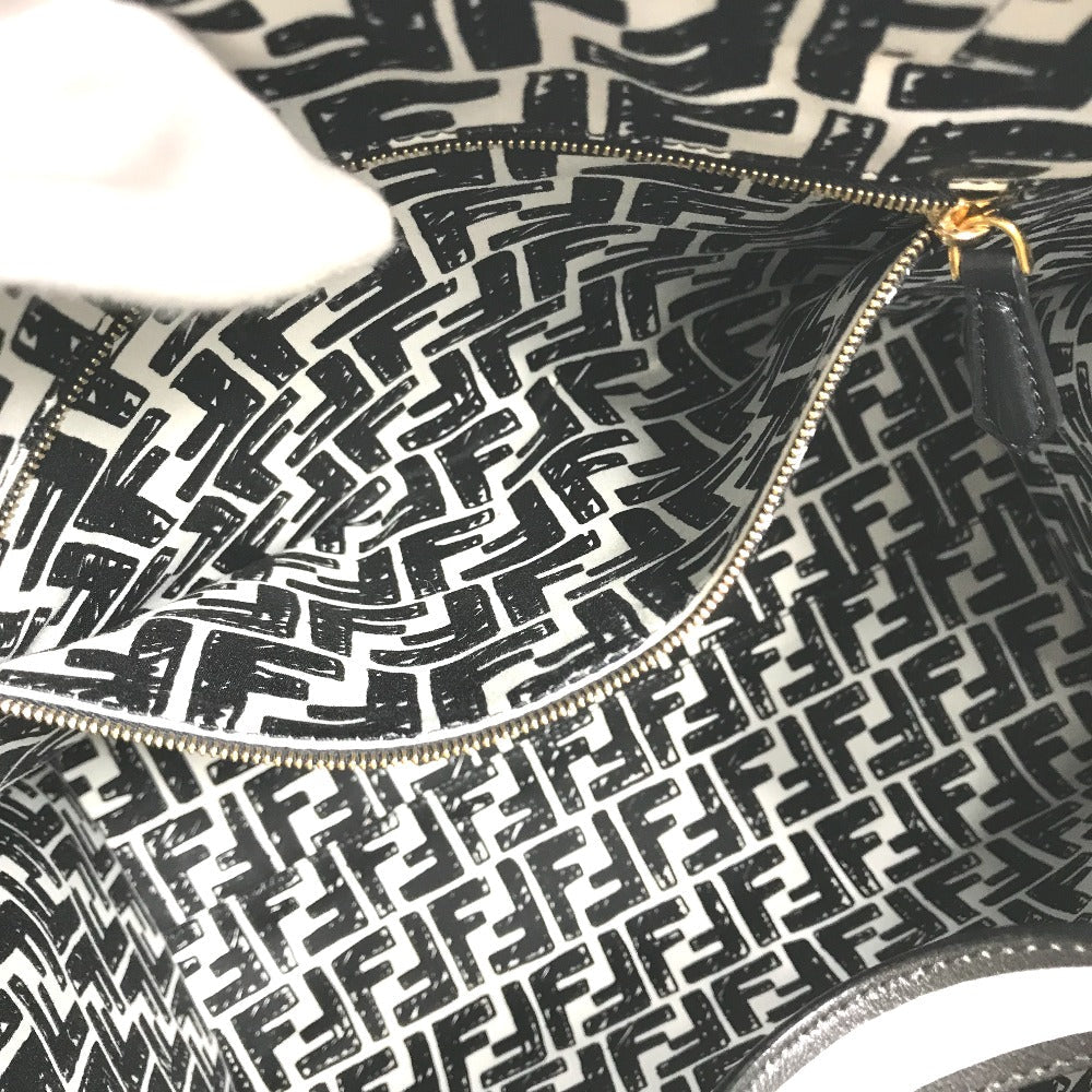 FENDI Tote Bag 8BH357 Coated canvas white Joshua Vides Collaboration Shopper bag