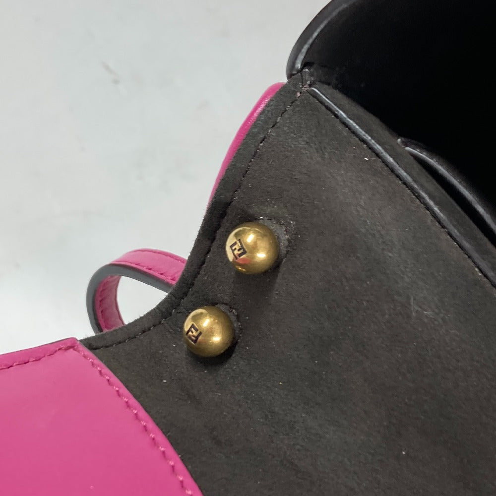 FENDI Shoulder Bag 8BS082 leather purple Come on Small