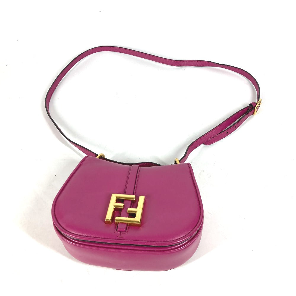 FENDI Shoulder Bag 8BS082 leather purple Come on Small