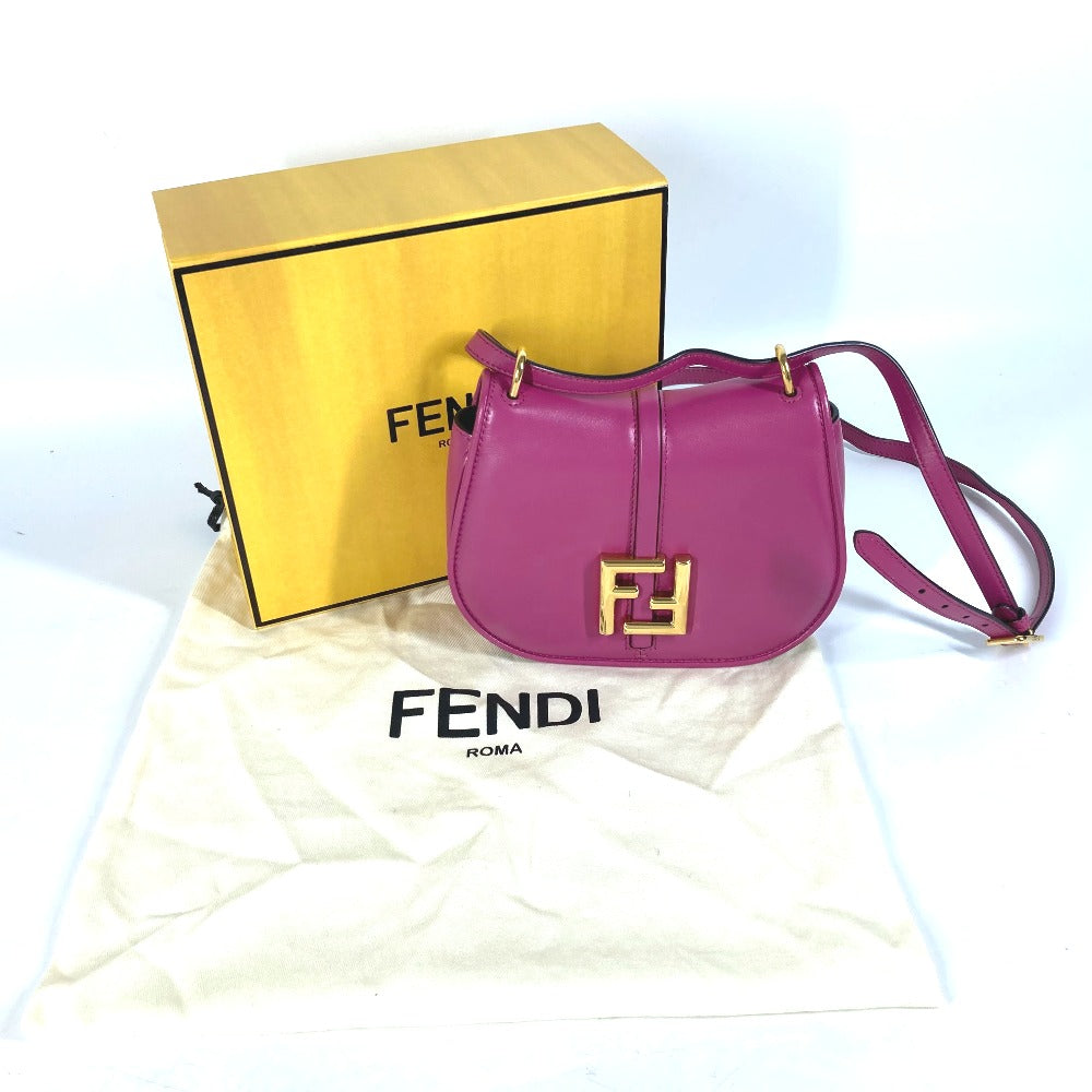 FENDI Shoulder Bag 8BS082 leather purple Come on Small