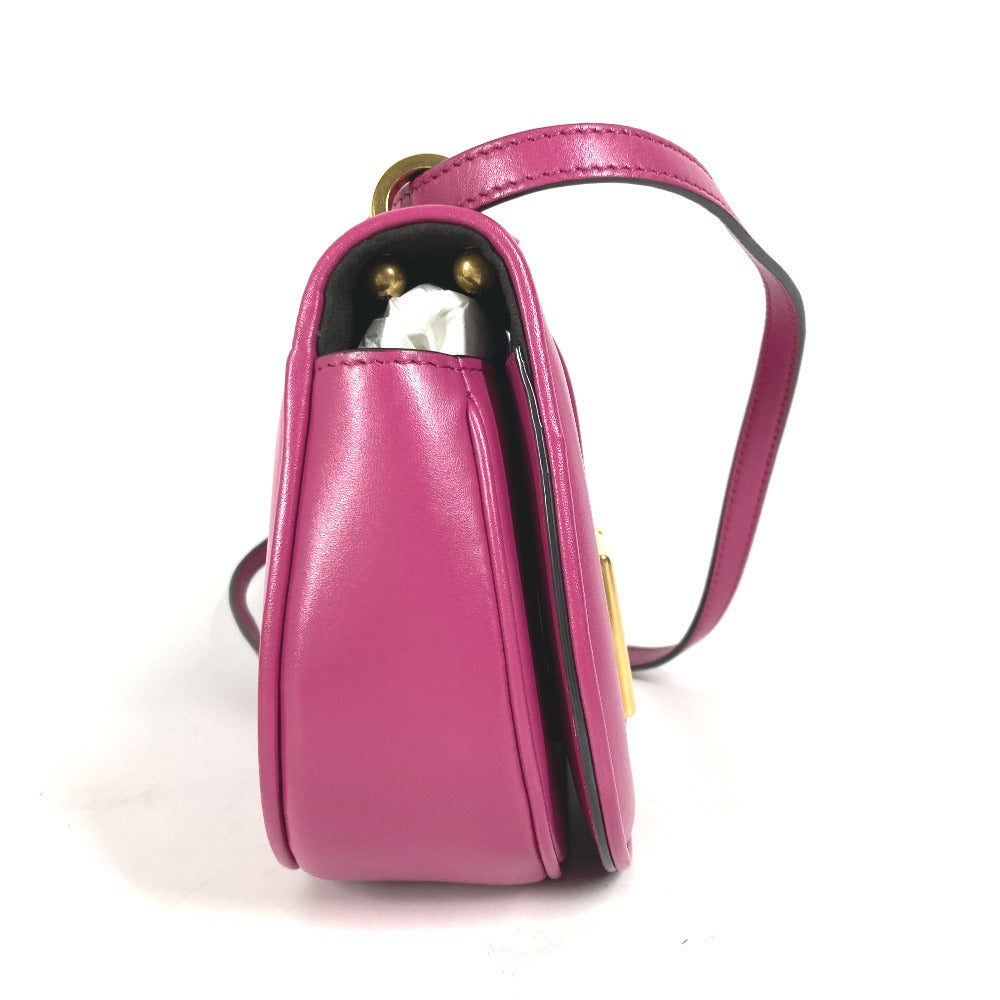 FENDI Shoulder Bag 8BS082 leather purple Come on Small