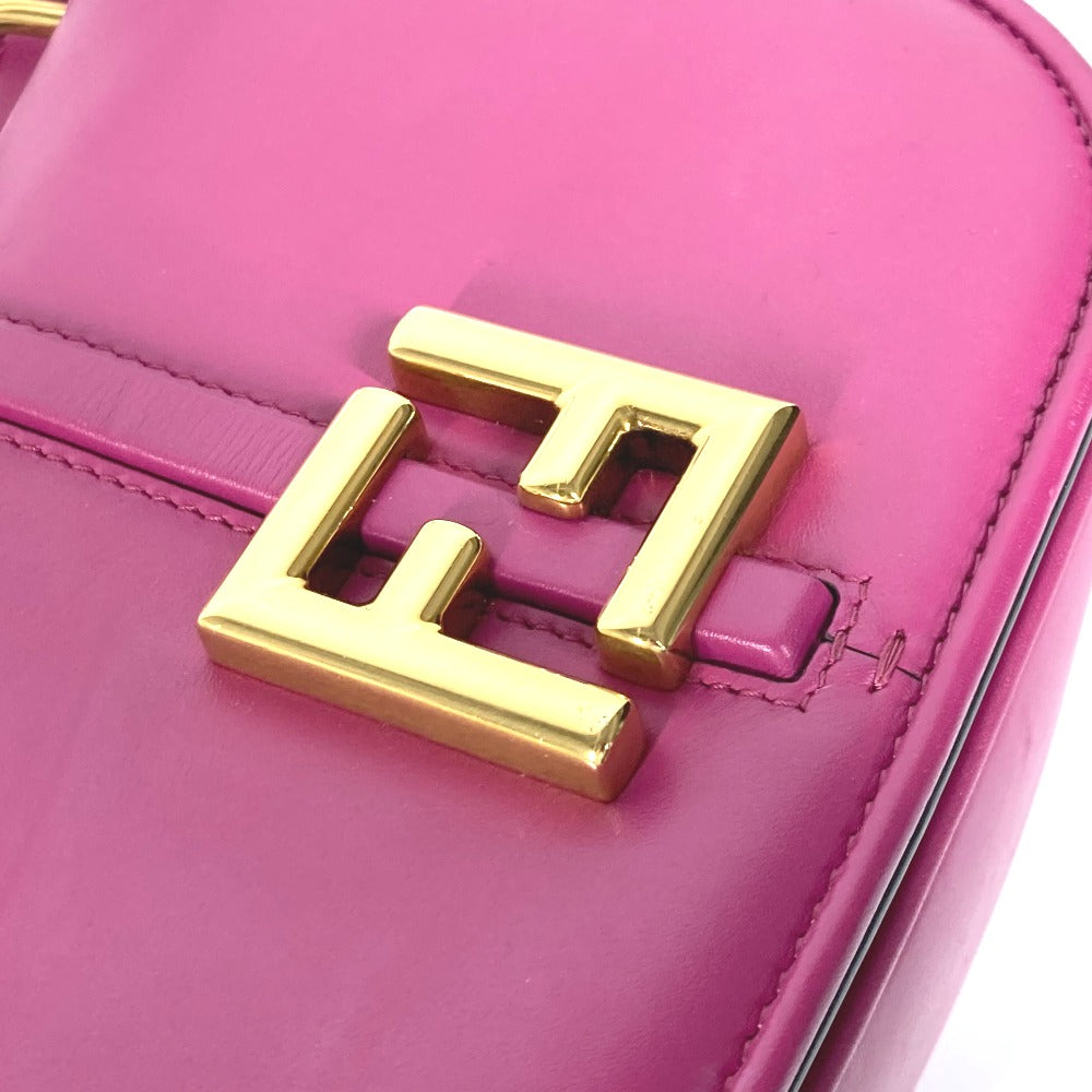FENDI Shoulder Bag 8BS082 leather purple Come on Small